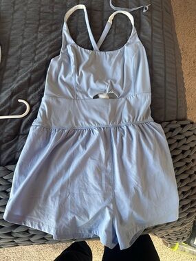 Light Blue Women's Romper Jumpsuit - Casual Fit
